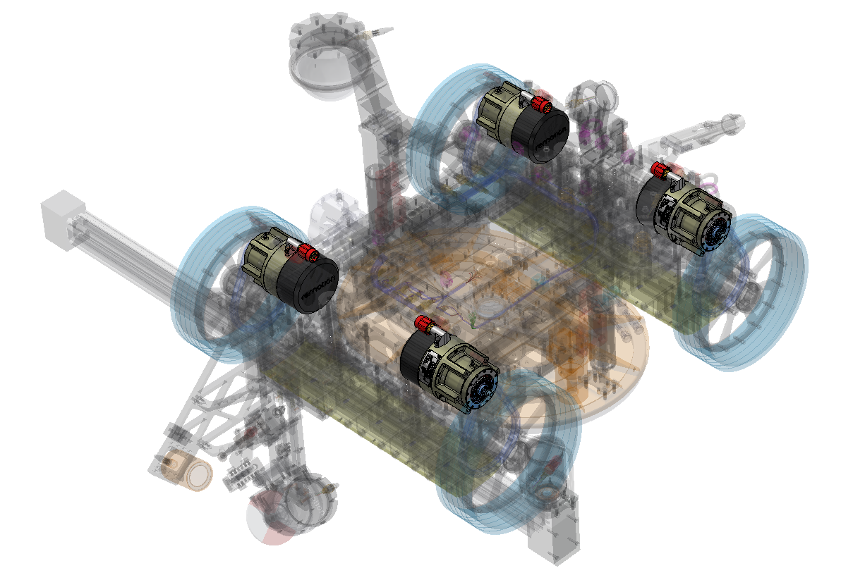 A wireframe of a machine&nbsp; Description automatically generated